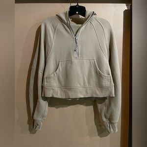 lululemon scuba half zip trench